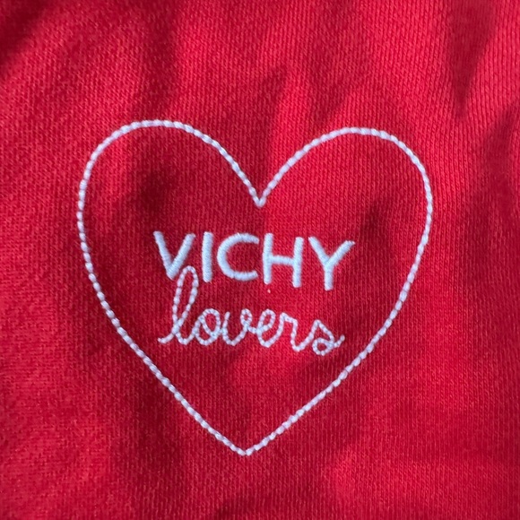 Maison Labiche Paris Red Vichy Lovers Sweatshirt Size: S - Picture 4 of 5